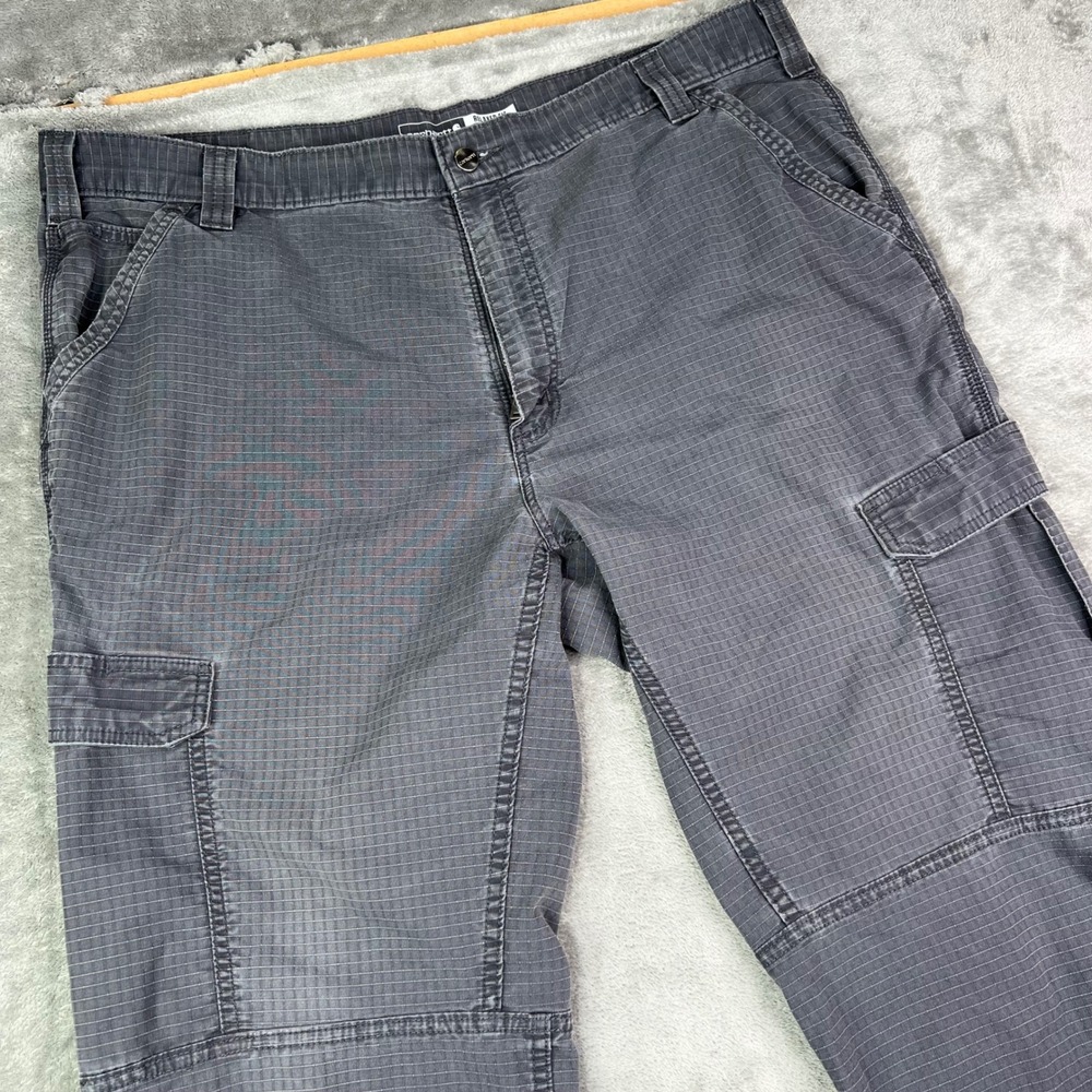 Carhartt Force Relaxed Fit Cargo Pants Mens 42x32 Fit 40x32 Grey Ripstop Utility